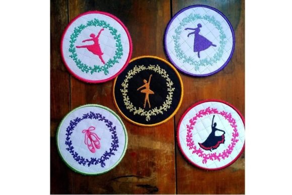 Ballerina Coasters ITH Set