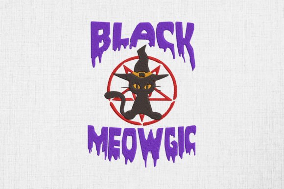 Black Cat Meowgic Halloween Witch