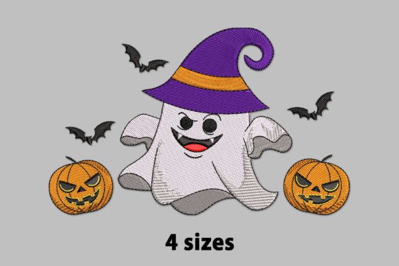 Halloween Ghost with Pumpkin