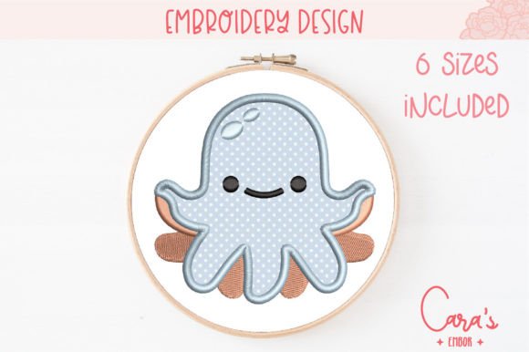 Octo: A Sweet Embroidery Design for Personalized Gifts
