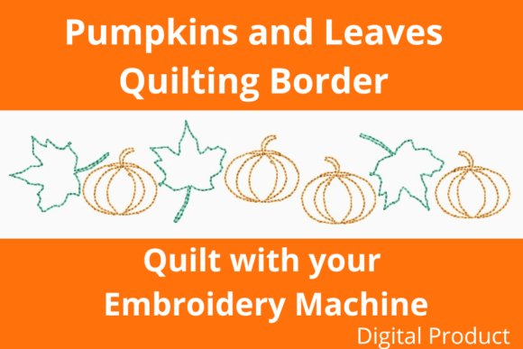 Pumpkins and Leaves Border Review